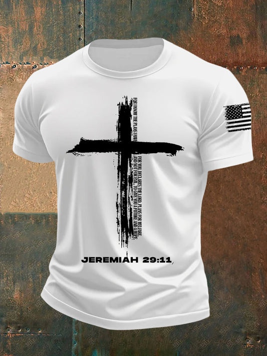 Men's Jeremiah Cross Short-sleeved T-shirt