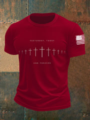 Men's Yesterday Today And Forever Cross Short-sleeved T-shirt