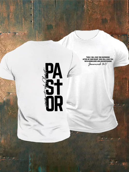 Men's Pastor Not A Miracle Worker But I Can Lead You to Someone Who Is Short SleeveT-shirt