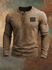 Men's In God We Trust Vintage Long-sleeved T-shirt