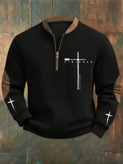 Men's It Is Finished Cross Printed Casual Top