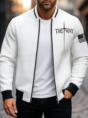 Men's The Way Cross Printed Casual Jacket