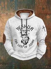 Men's Yeshua Print Casual Hoodie