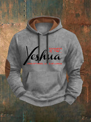 Men's Yeshua Printed Casual Hoodie