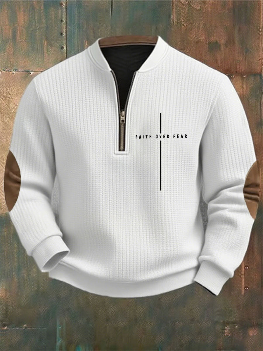 Men's Faith Over Fear Printed Sweatshirt