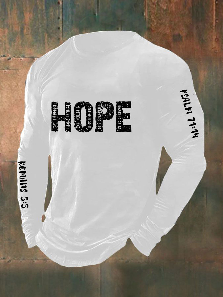 Men's Christian Bible Verses Faith Long Sleeve T-Shirt