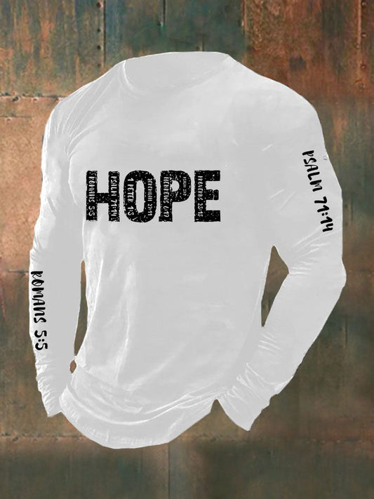 Men's Christian Bible Verses Faith Long Sleeve T-Shirt