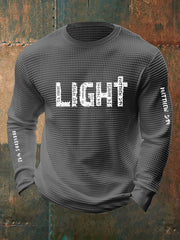 Men's Christian Bible Verses Faith Waffle Long Sleeve T-Shirt