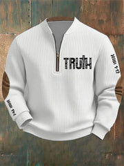 Men's Christian Bible Verses Faith Cross Printed Casual Top