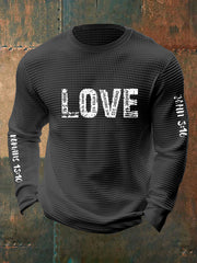 Men's Christian Bible Verses Faith Waffle Long Sleeve T-Shirt
