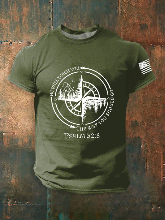 Men's He Will Teach You The Way You Should Go Short Sleeves T-shirt