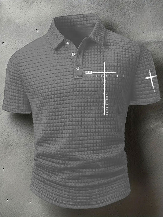 Men's It Is Finished Printed Casual Top