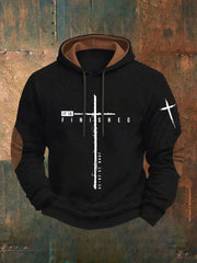 Men's It Is Finished Printed Casual Hoodie