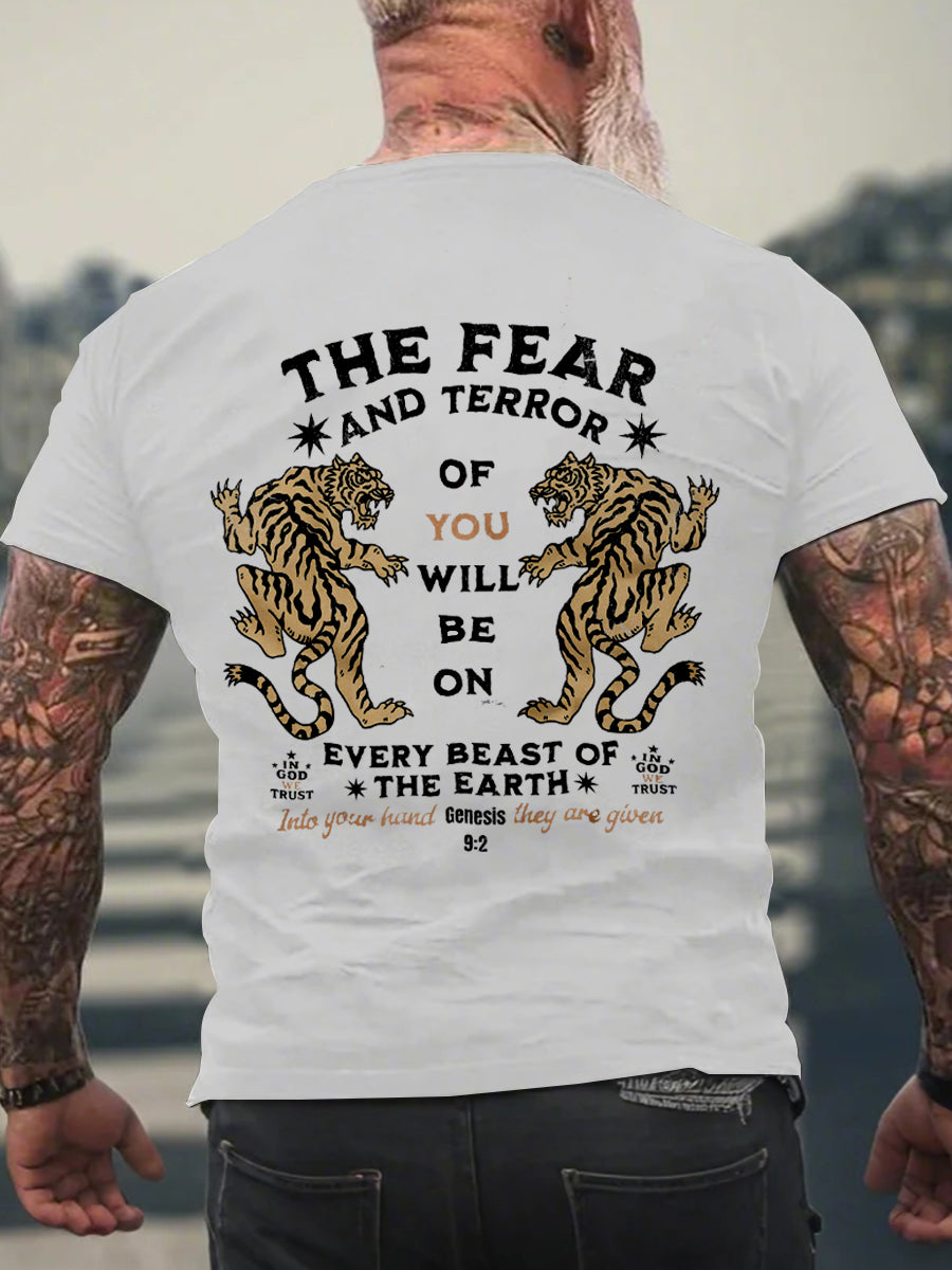 Men's Christian Tiger Short-sleeved T-shirt