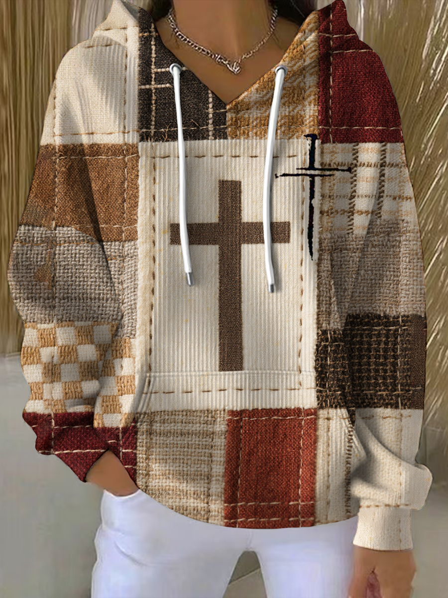 Women's Faith Art Printed  Coat