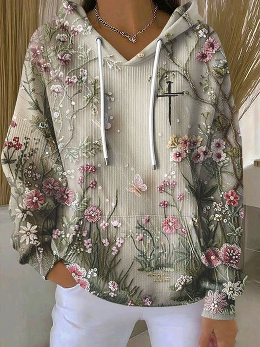 Women's Faith Art Printed Hoodie