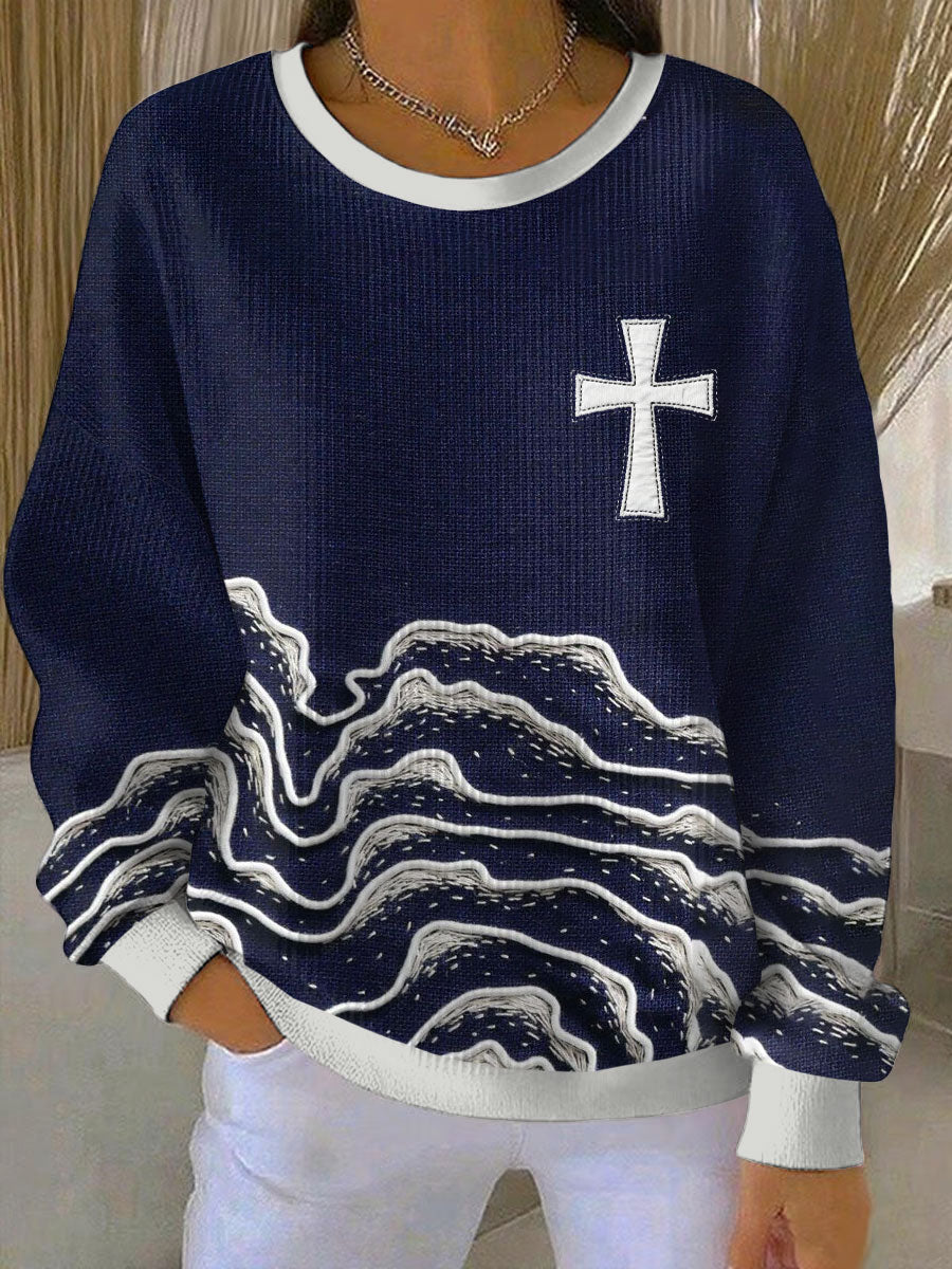 Women's Faith Art Printed Sweatshirt