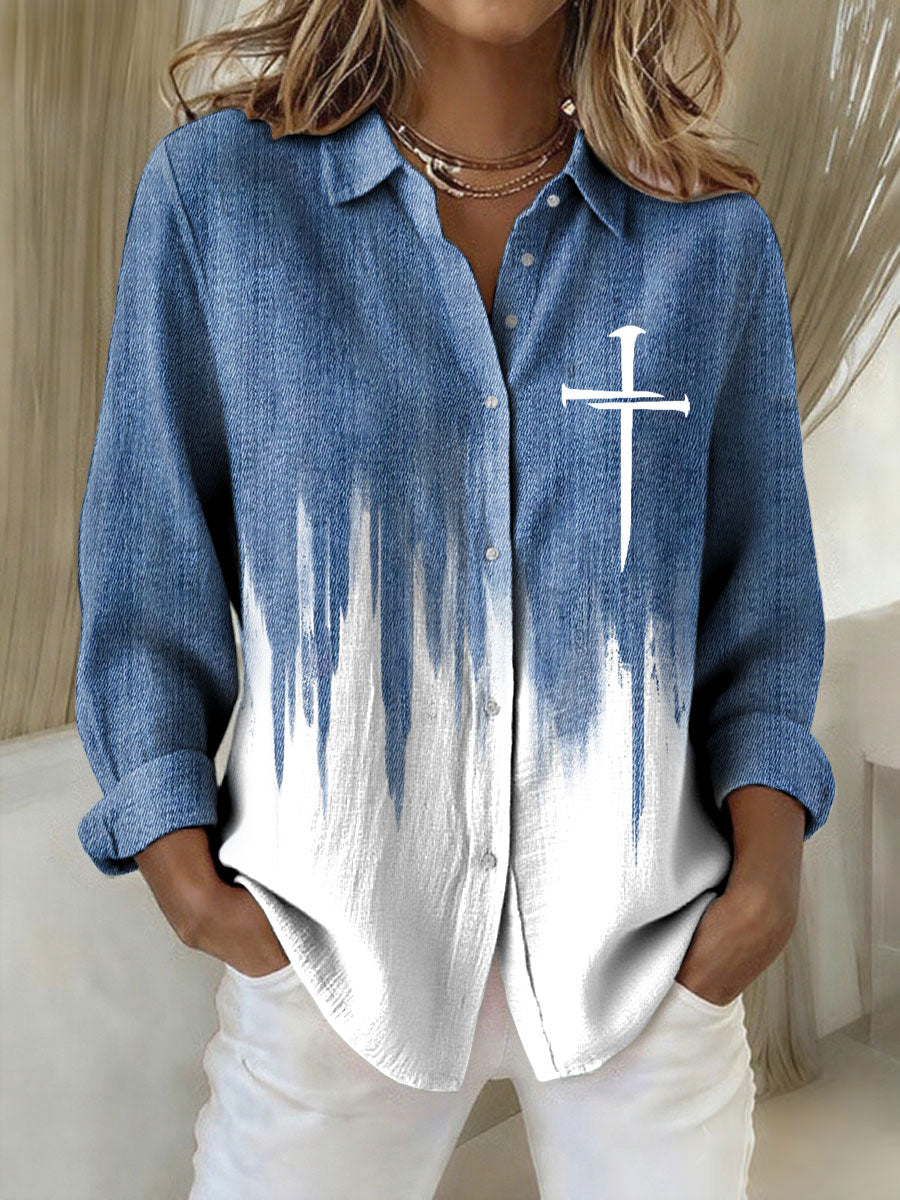 Women's Faith Art Printed Shirt