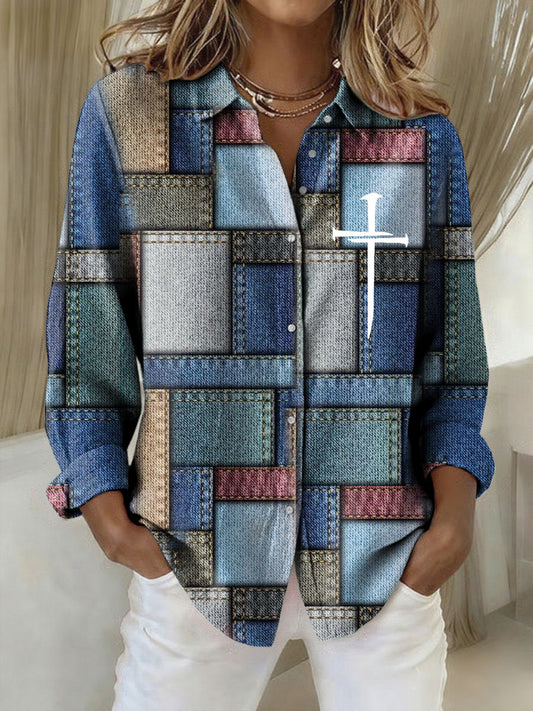 Women's Faith Art Printed Shirt