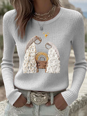 Women's Christmas Jesus Nativity Tops