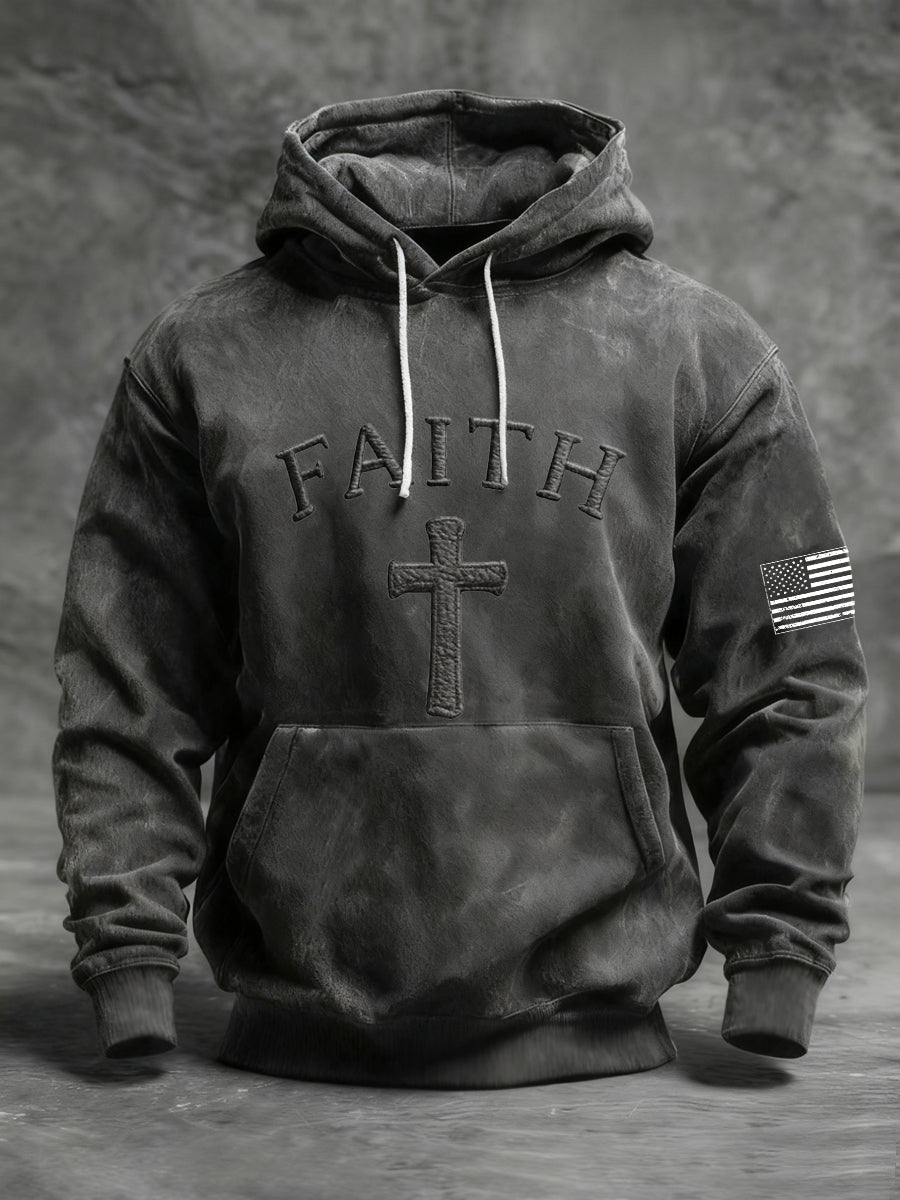 Men's Faith Cross Casual Hoodie