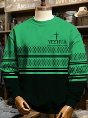 Men's Yeshua Printed Casual Sweatshirt