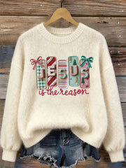 Women's Jesus Is the Reason Printed Casual Top