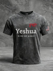 Men's Vintage Yeshua King Of Kings Short Sleeve T-shirt