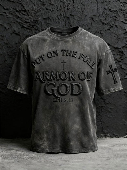Men's Put On The Full Armor Of God Short Seeves T-shirt