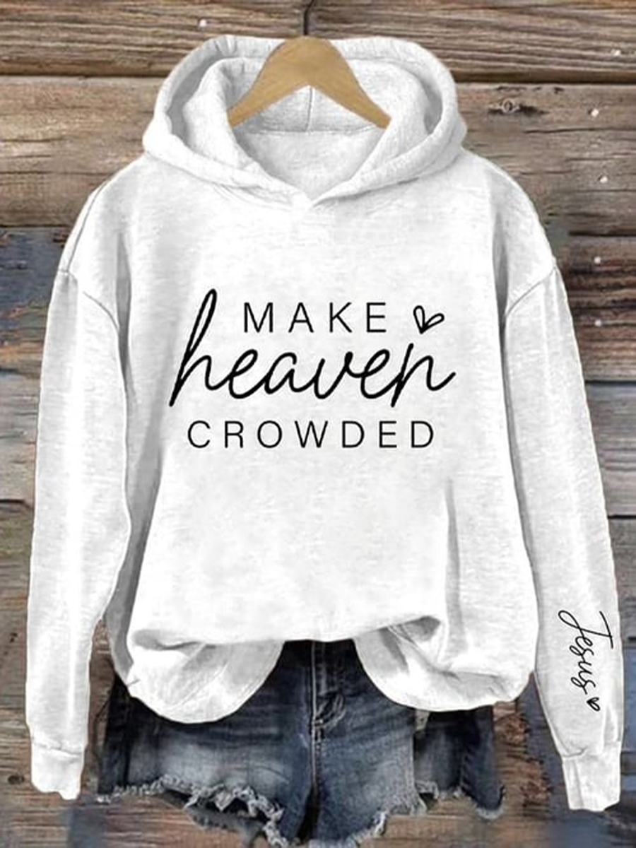 Women's Make Heaven Crowded Printed Sweatshirt