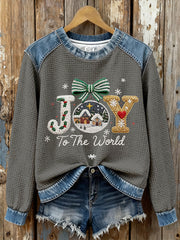 Women's Joy To The World Printed Casual Top