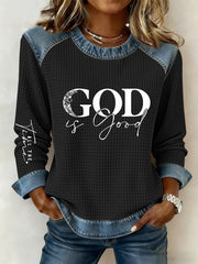 Women's God Is Good All The Time Casual Top