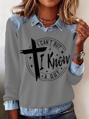 Women's I Can't But I Know A Guy Print Sweatshirt