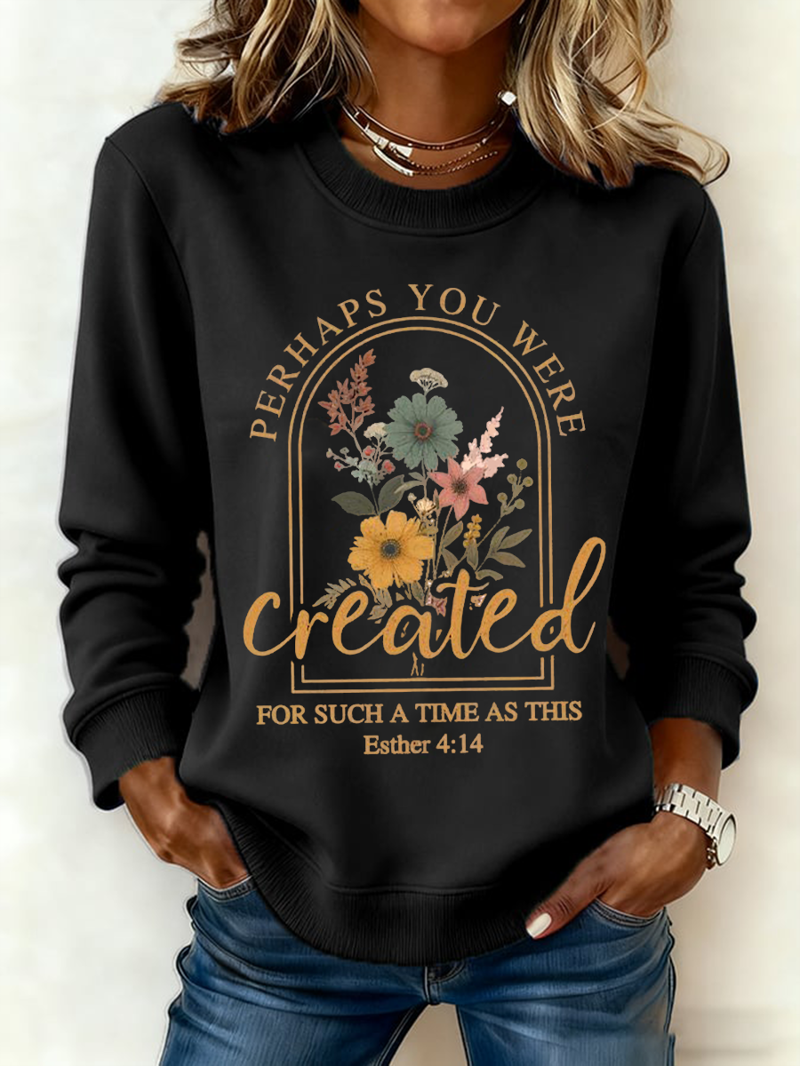Women's Created Print Sweatshirt