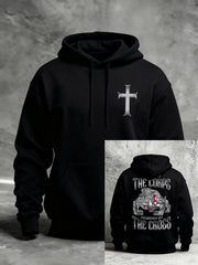 Men's Trained By The Corps Redeemed By The Cross Printed Casual Hoodie
