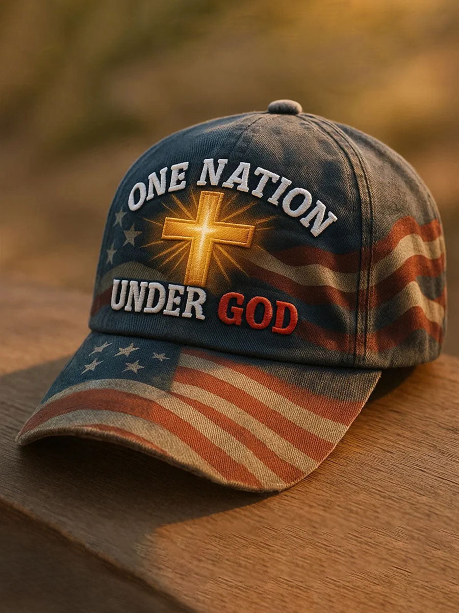 Faith Cross Print Casual Unisex Cap