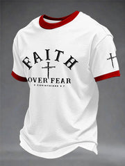 Men's Faith Over Fear Cross Short Sleeve T-shirt