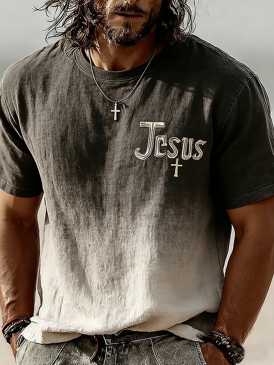 Men's Christian Faith Cross Short Sleeve T-shirt