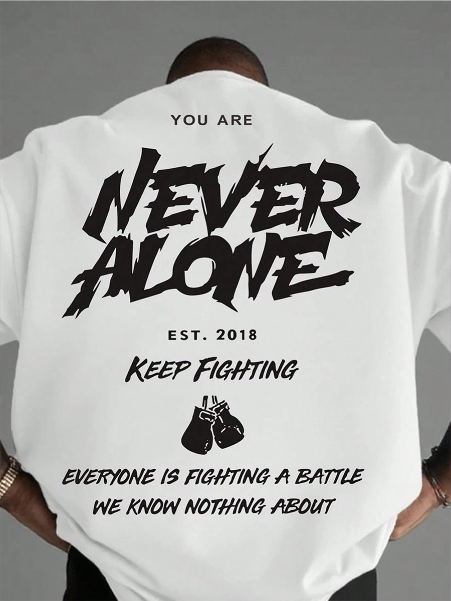 Men's You Are Never Alone Short-sleeved T-shirt