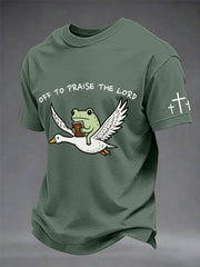 Men's 'off to praise the lord' T-shirts