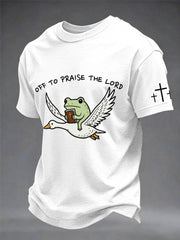 Men's 'off to praise the lord' T-shirts