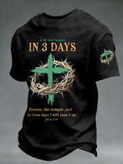 Men's A Lot Can Happen In 3 Days Waffle Short Sleeve Tee