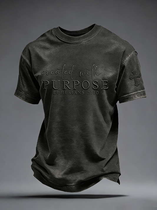 Men's Created With Purpose Printed Casual T-Shirt