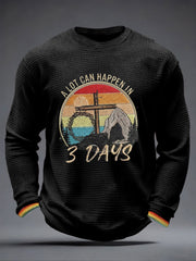 Men's 'A Lot Can Happen In Three Days' Printed Casual T-Shirt
