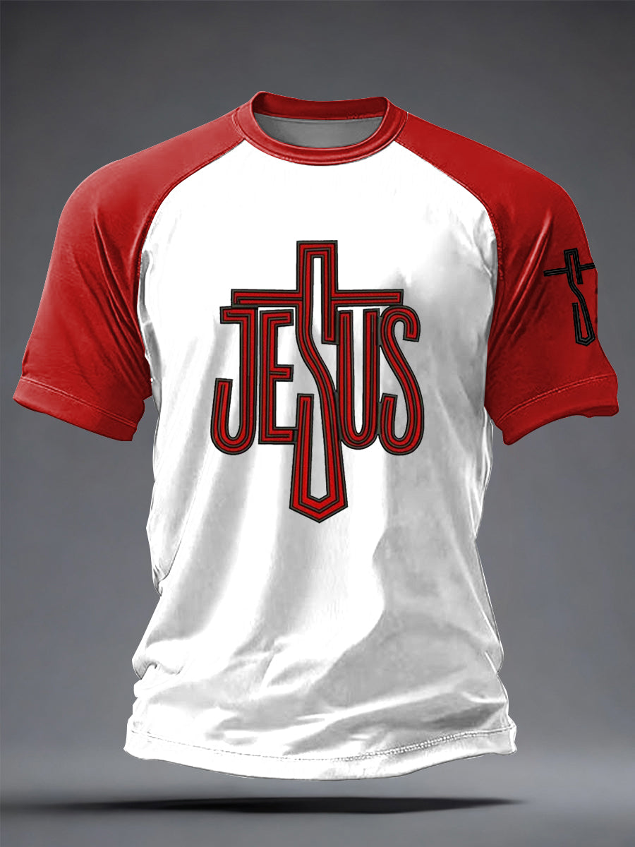 Men's Faith Printed Casual short sleeves t-shirt
