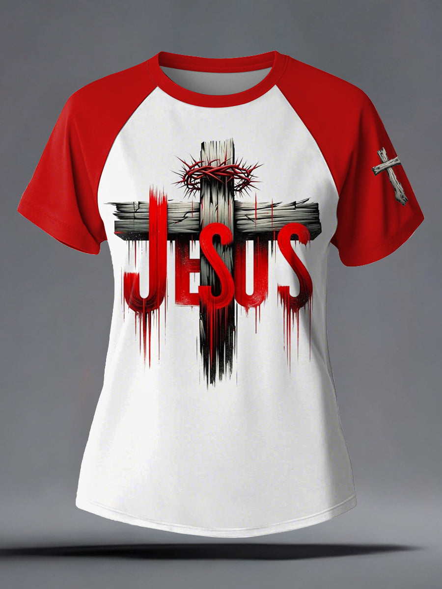 Women's Faith Printed Casual short sleeves t-shirt