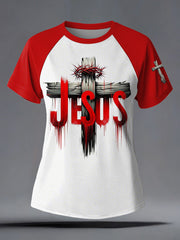 Women's Faith Printed Casual short sleeves t-shirt