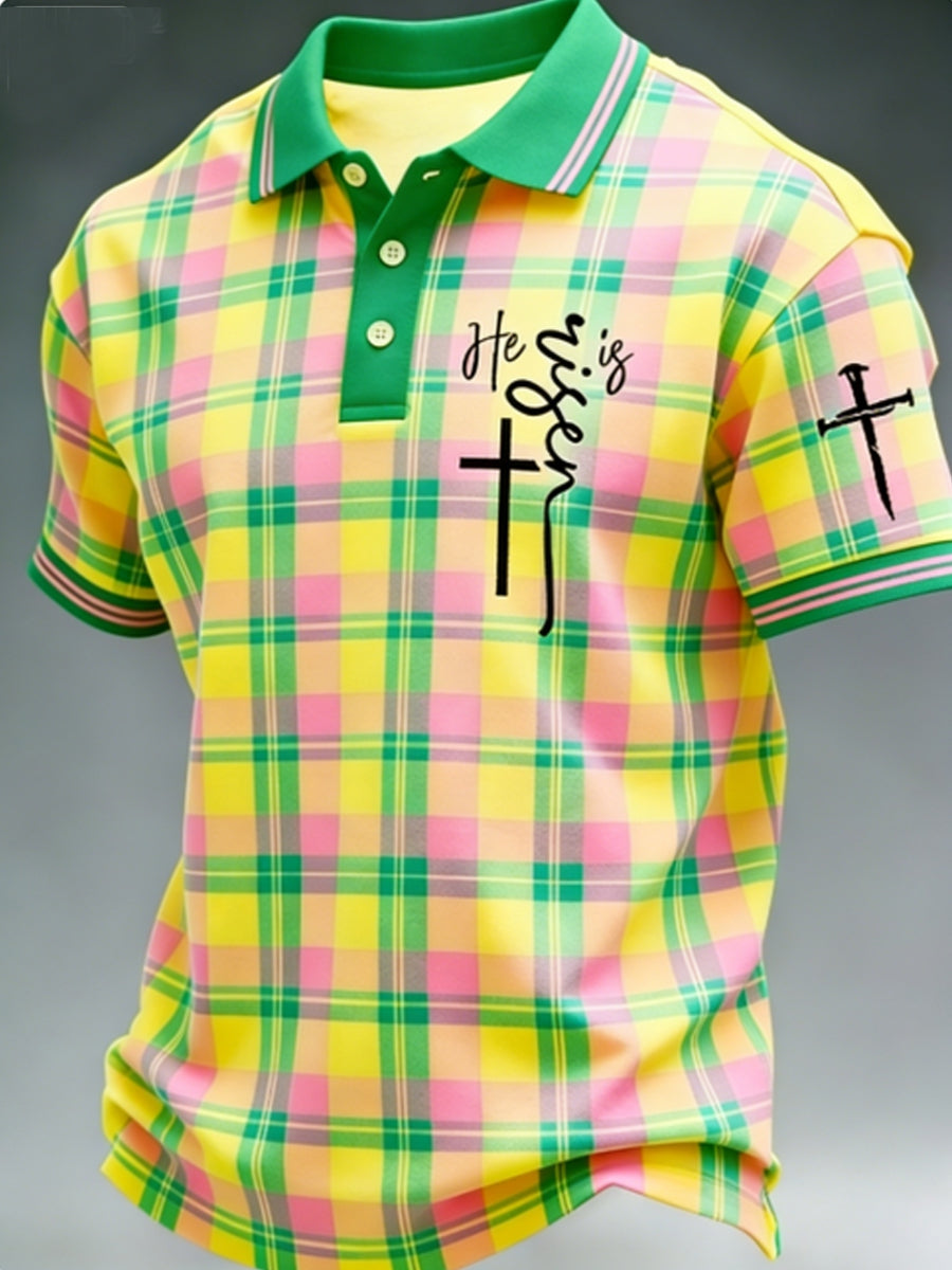 Men's He is risen polo shirt