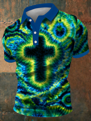 Men's Tie-dye Cross Shirt