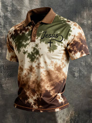 Men's Faith Print Casual Top